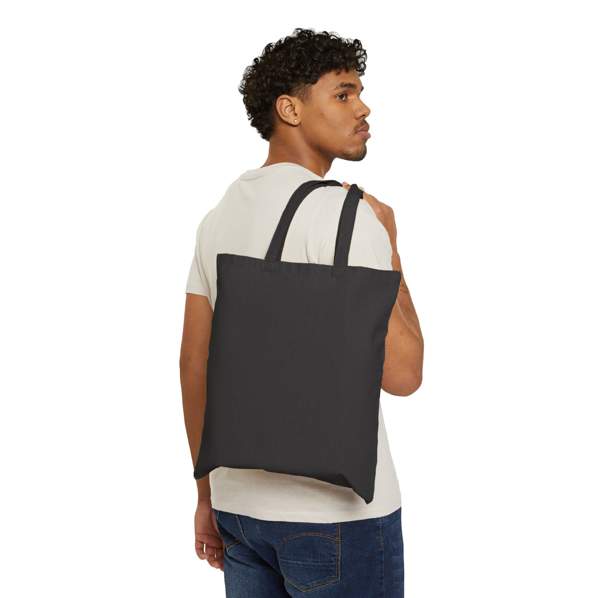 Mama Floral Tote Bag — Cotton Canvas Grocery & Market Bag for Moms