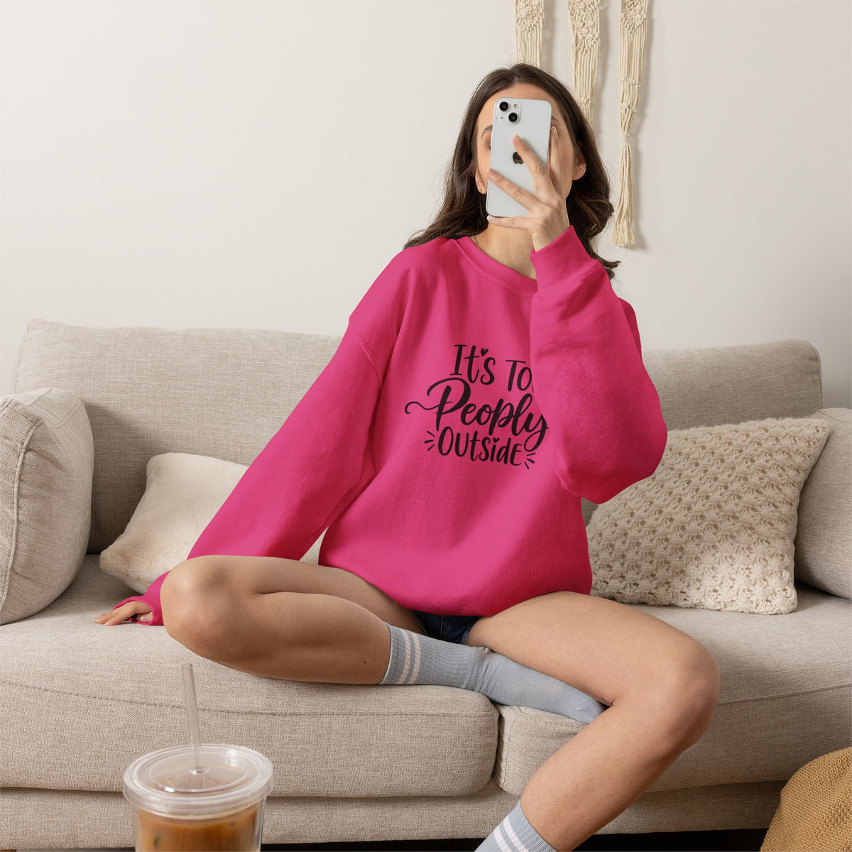 It’s Too Peopley Outside Sweatshirt