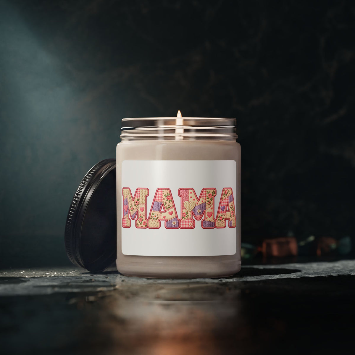 Mama Floral Soy Candle — 9oz Scented Gift for Moms