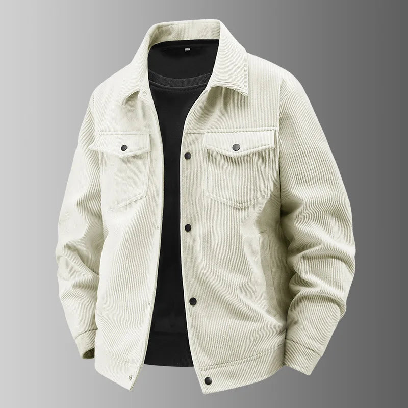 New Fashion Men Autumn Corduroy Casual Jacket