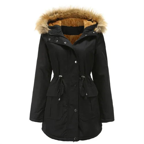 Long Slim Fleece Parka