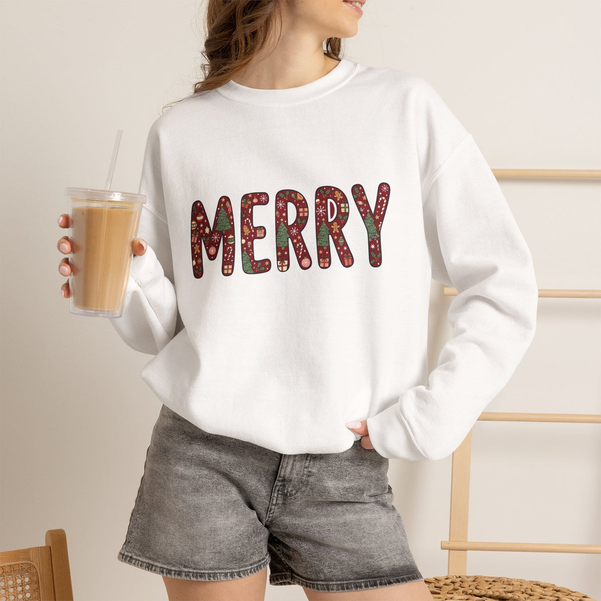 Merry Holiday Crewneck Sweatshirt