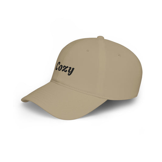 Cozy Embroidered Low-Profile Baseball Cap — Casual Retro Script Hat