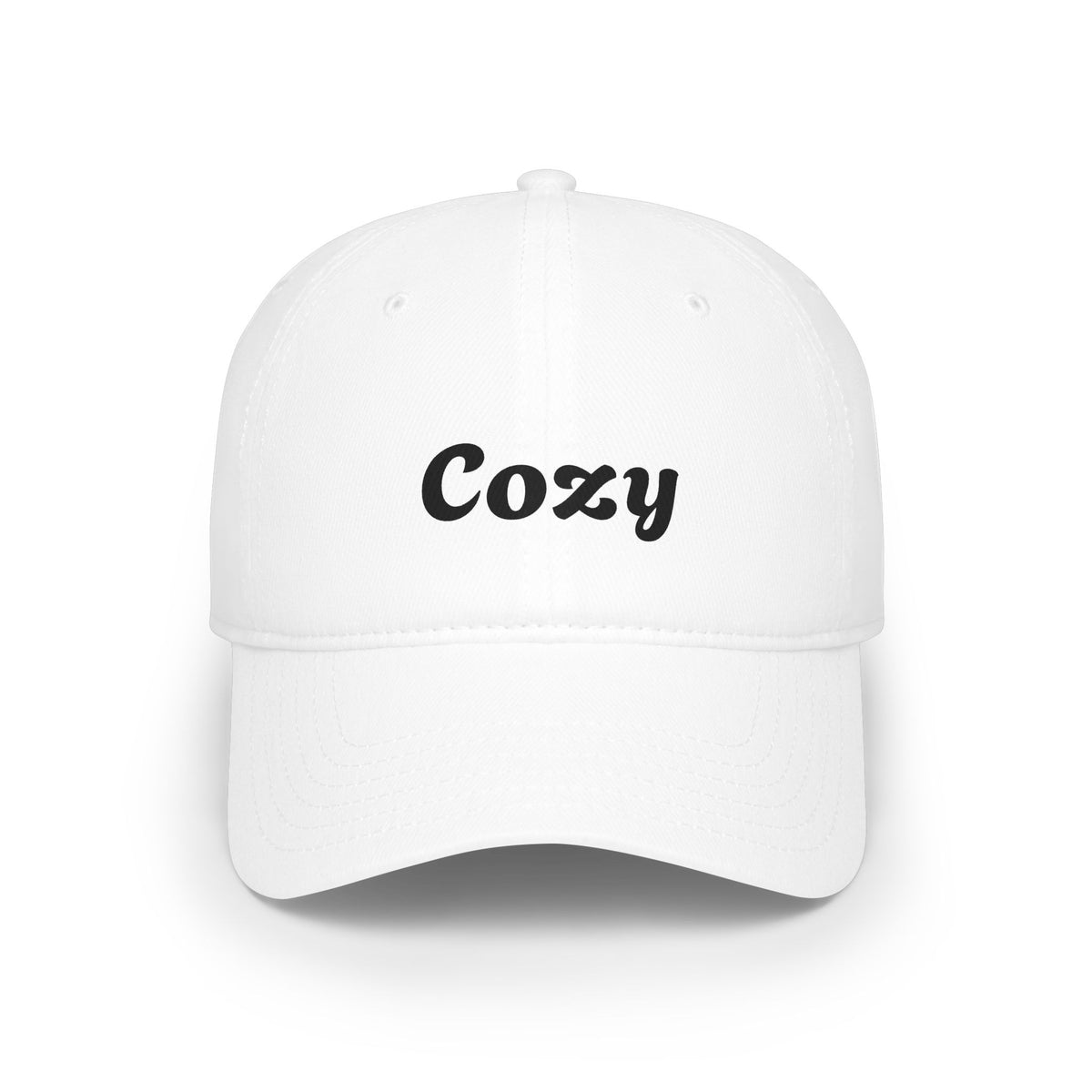 Cozy Embroidered Low-Profile Baseball Cap — Casual Retro Script Hat