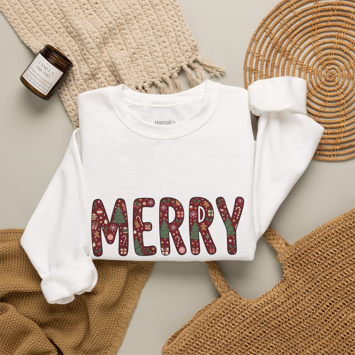 Merry Holiday Crewneck Sweatshirt