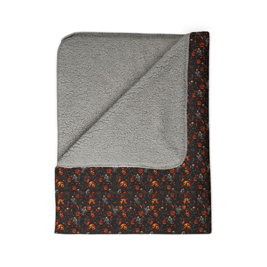 Halloween Fleece Sherpa Blanket