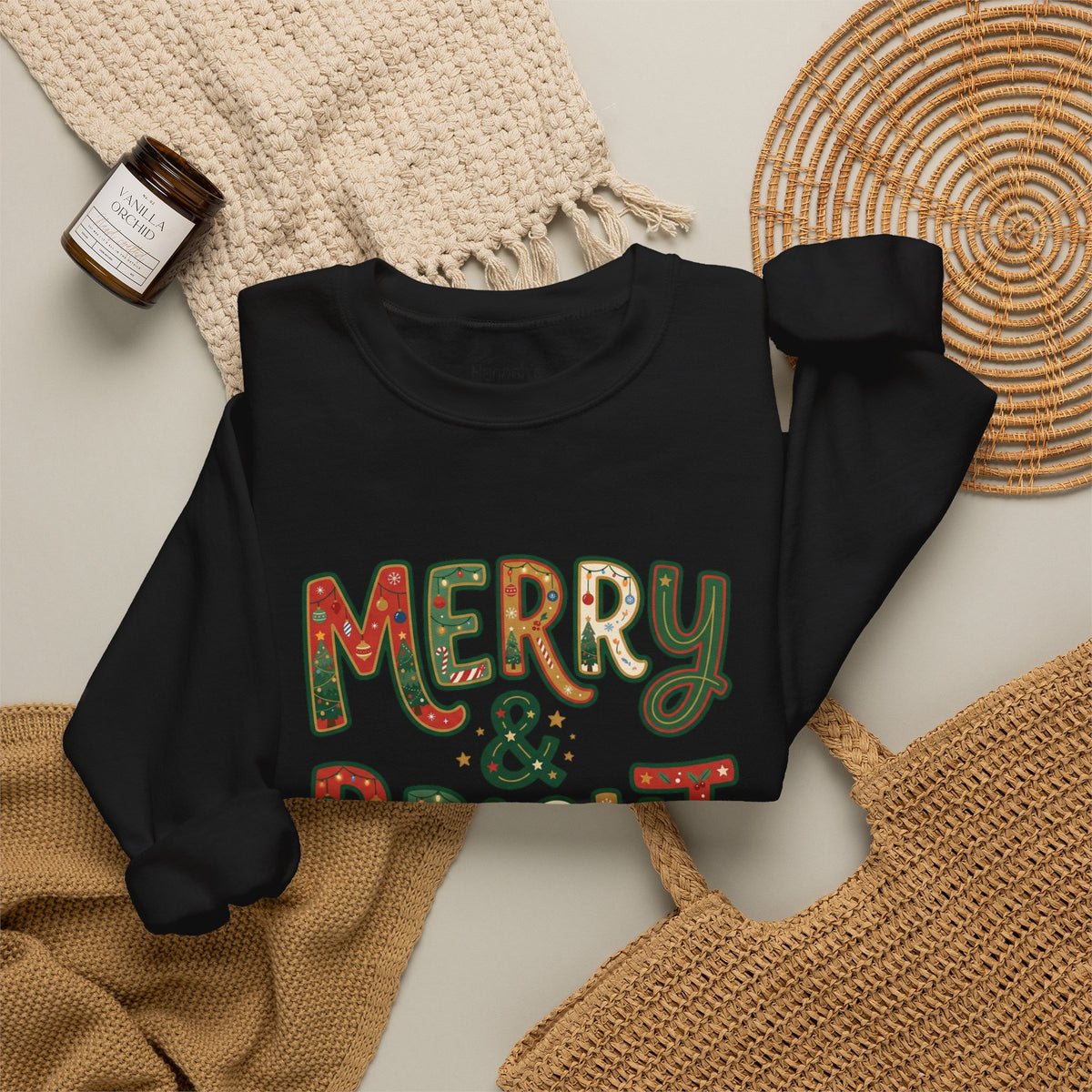 Merry & Bright Christmas Sweatshirt