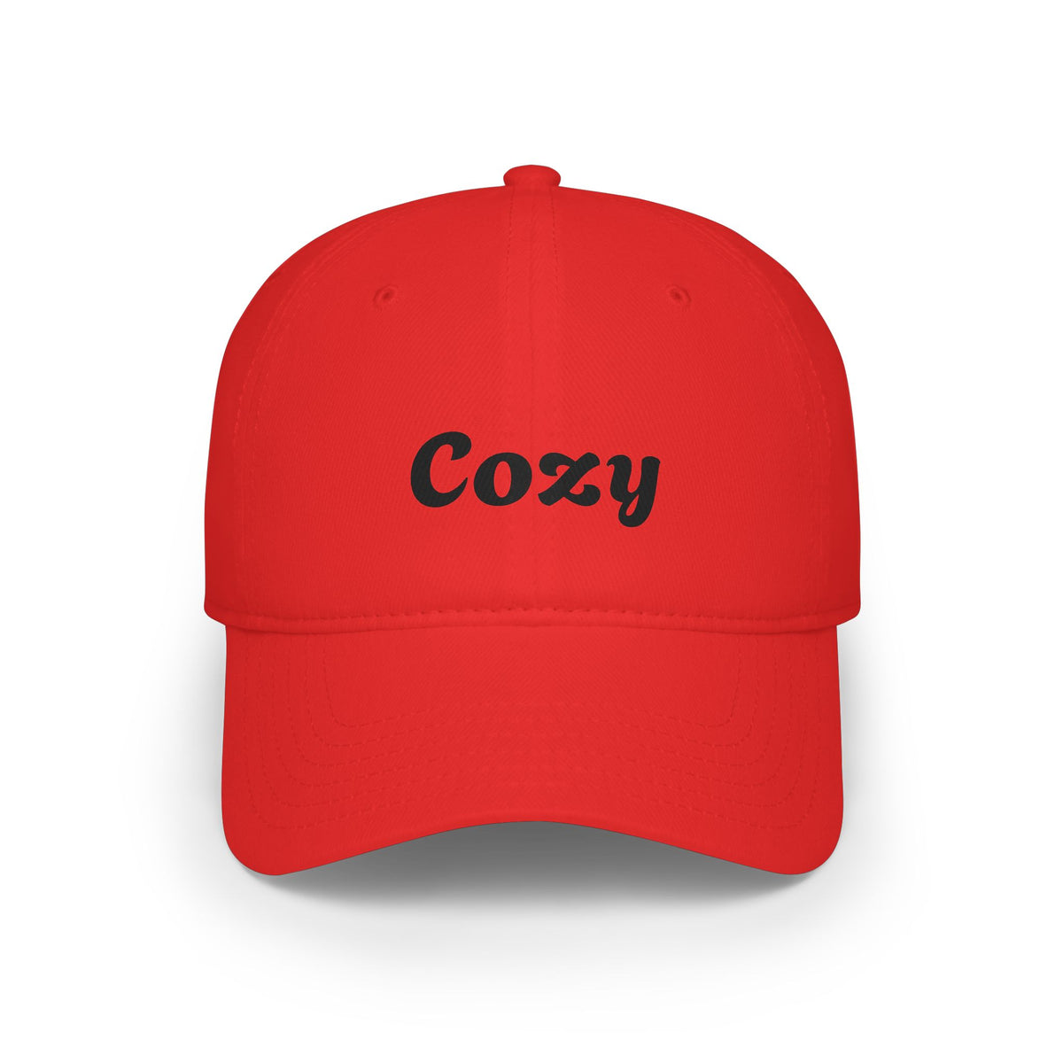 Cozy Embroidered Low-Profile Baseball Cap — Casual Retro Script Hat