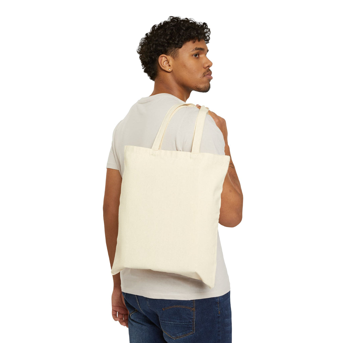 Mama Floral Tote Bag — Cotton Canvas Grocery & Market Bag for Moms