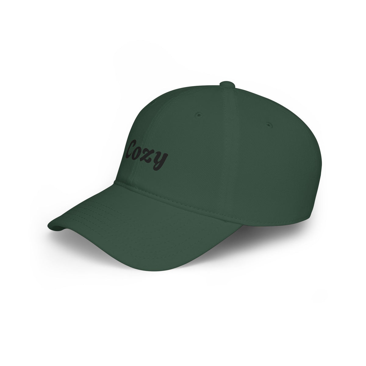 Cozy Embroidered Low-Profile Baseball Cap — Casual Retro Script Hat