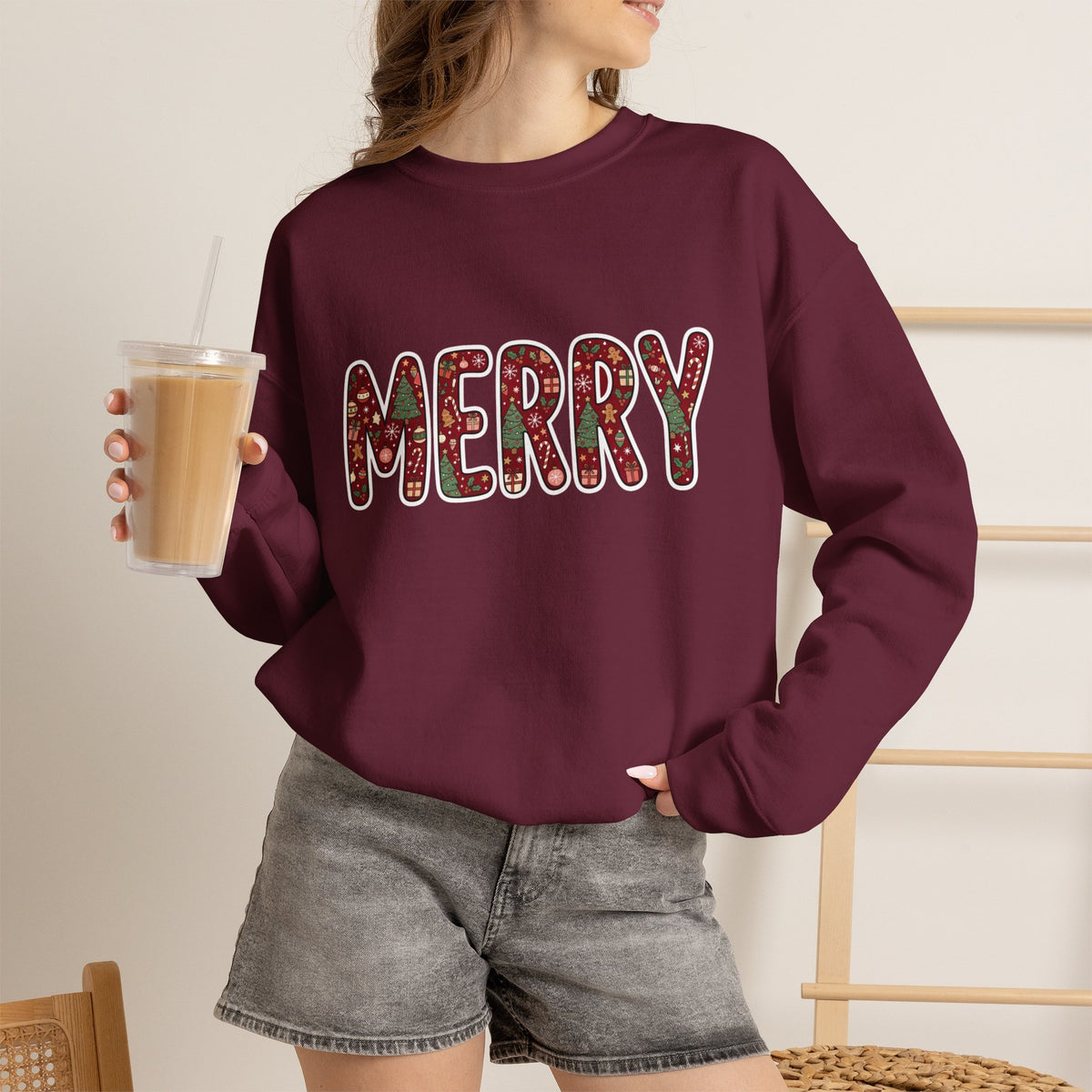 Merry Holiday Crewneck Sweatshirt