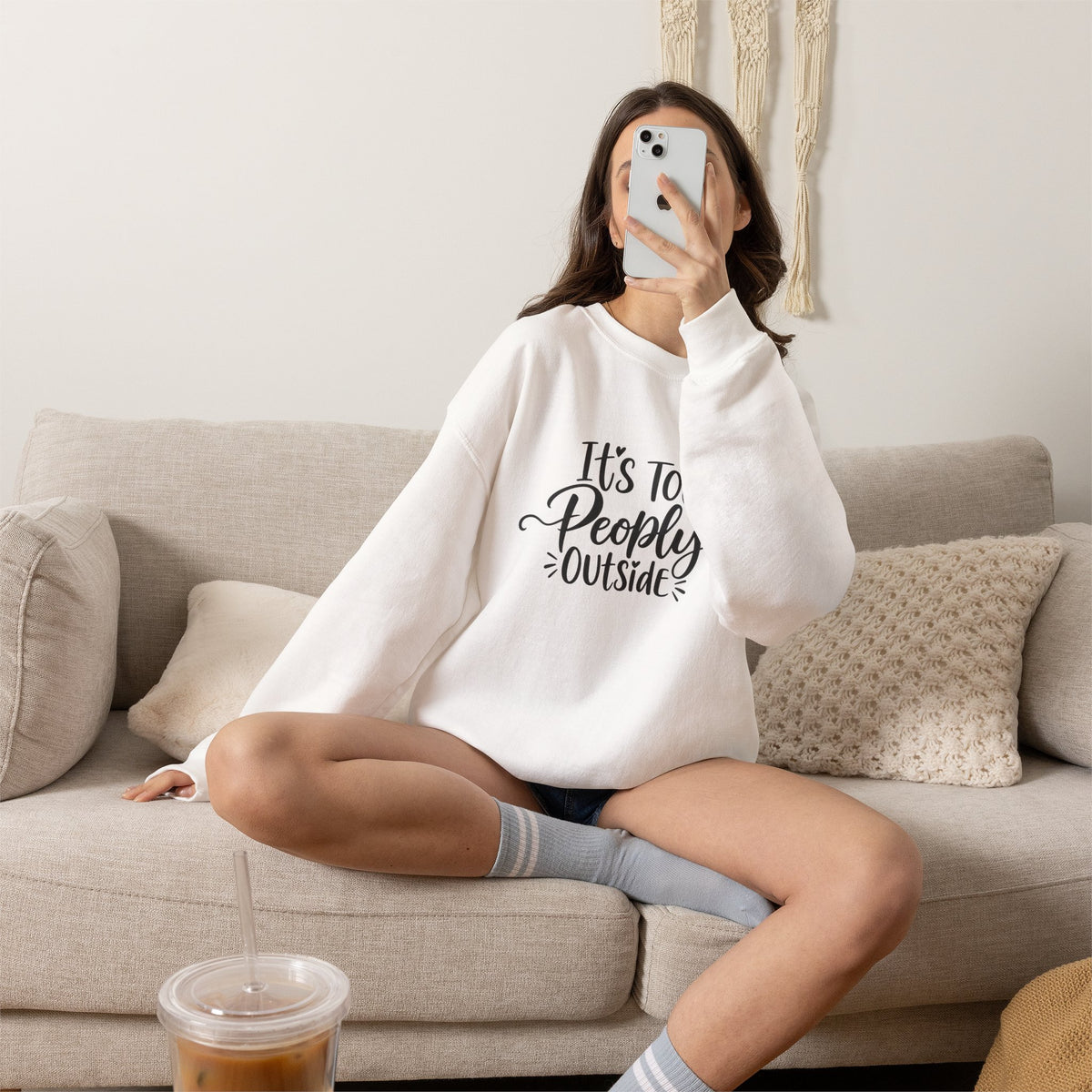 It’s Too Peopley Outside Sweatshirt