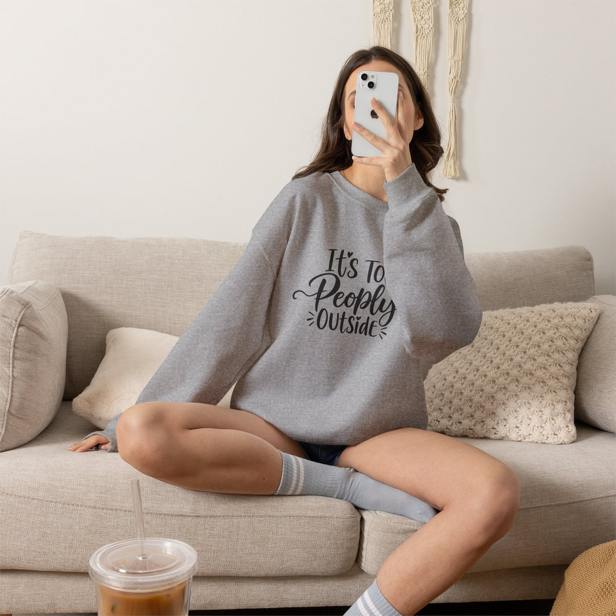 It’s Too Peopley Outside Sweatshirt