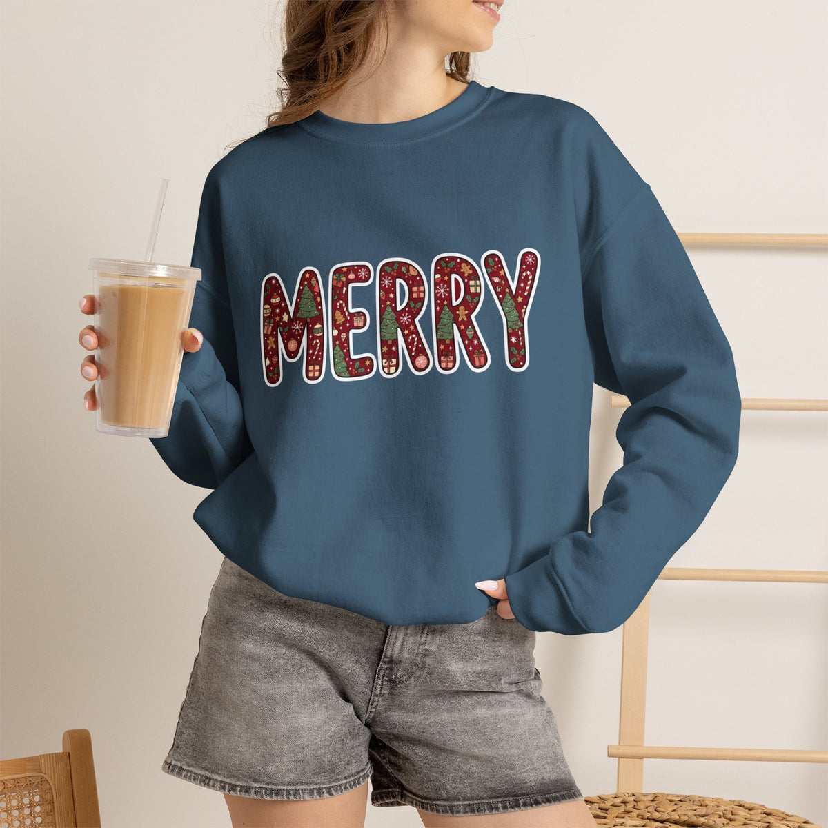 Merry Holiday Crewneck Sweatshirt