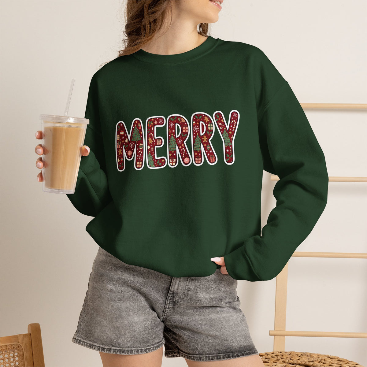 Merry Holiday Crewneck Sweatshirt