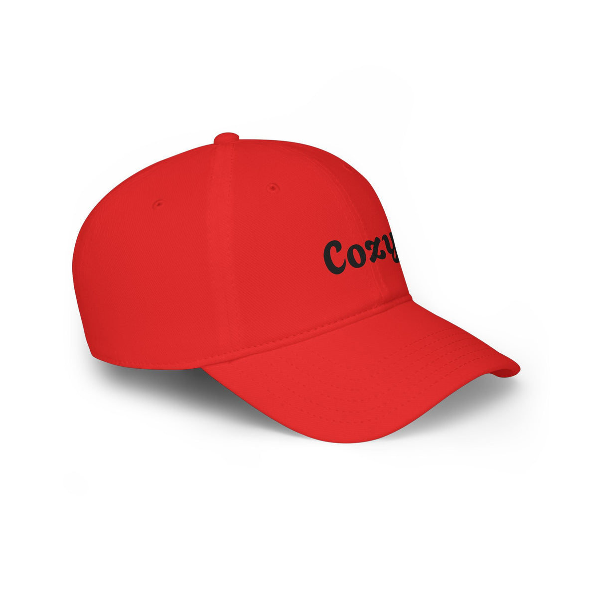 Cozy Embroidered Low-Profile Baseball Cap — Casual Retro Script Hat