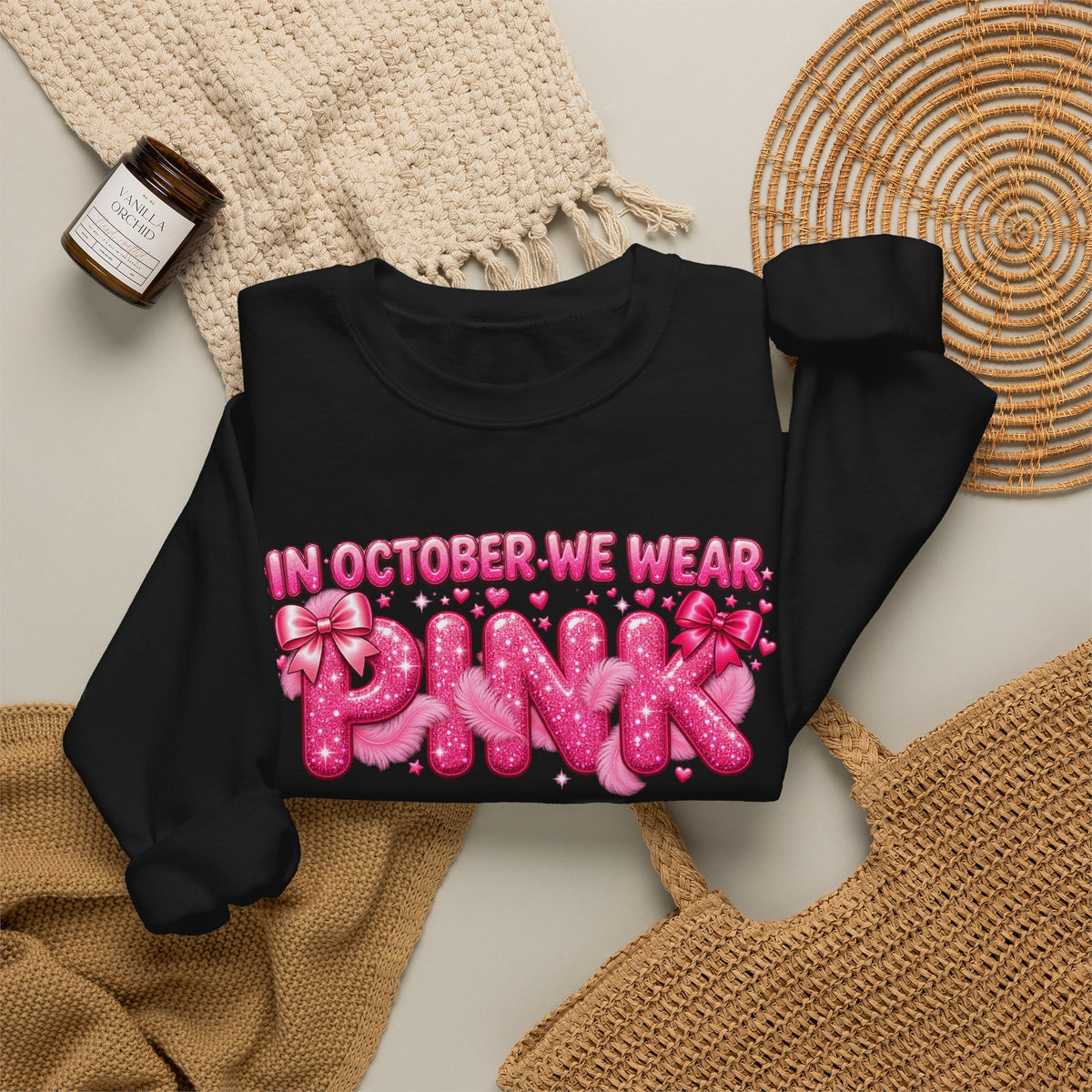 "In October We Wear Pink" Crewneck