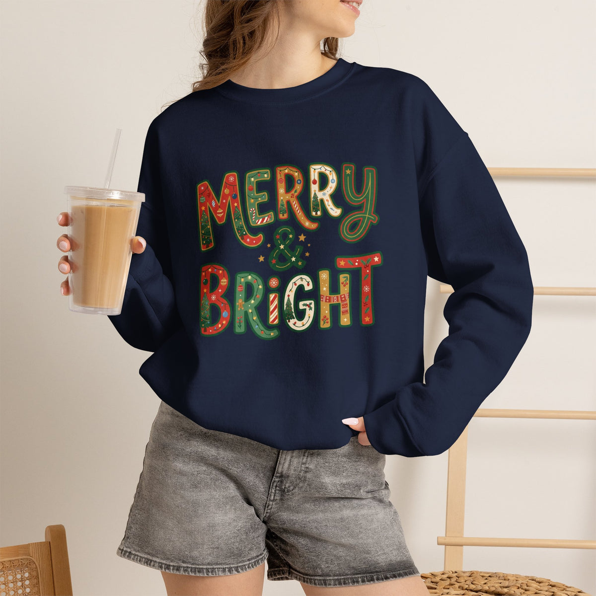Merry & Bright Christmas Sweatshirt
