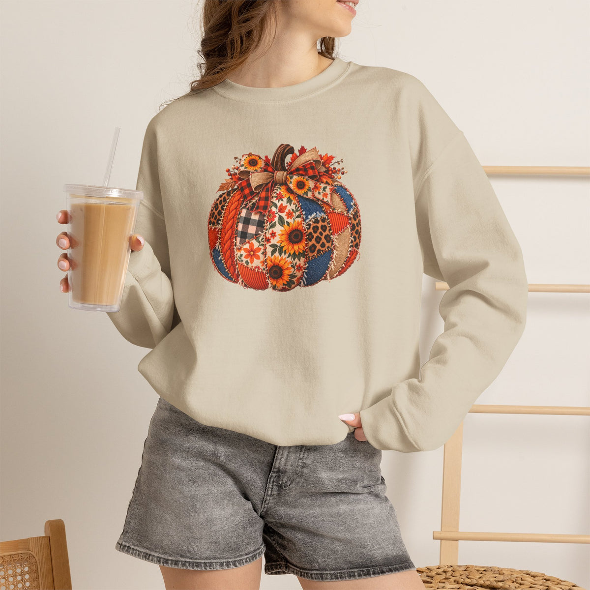 Autumn Pumpkin Crewneck Sweatshirt