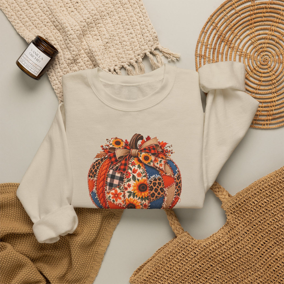 Autumn Pumpkin Crewneck Sweatshirt