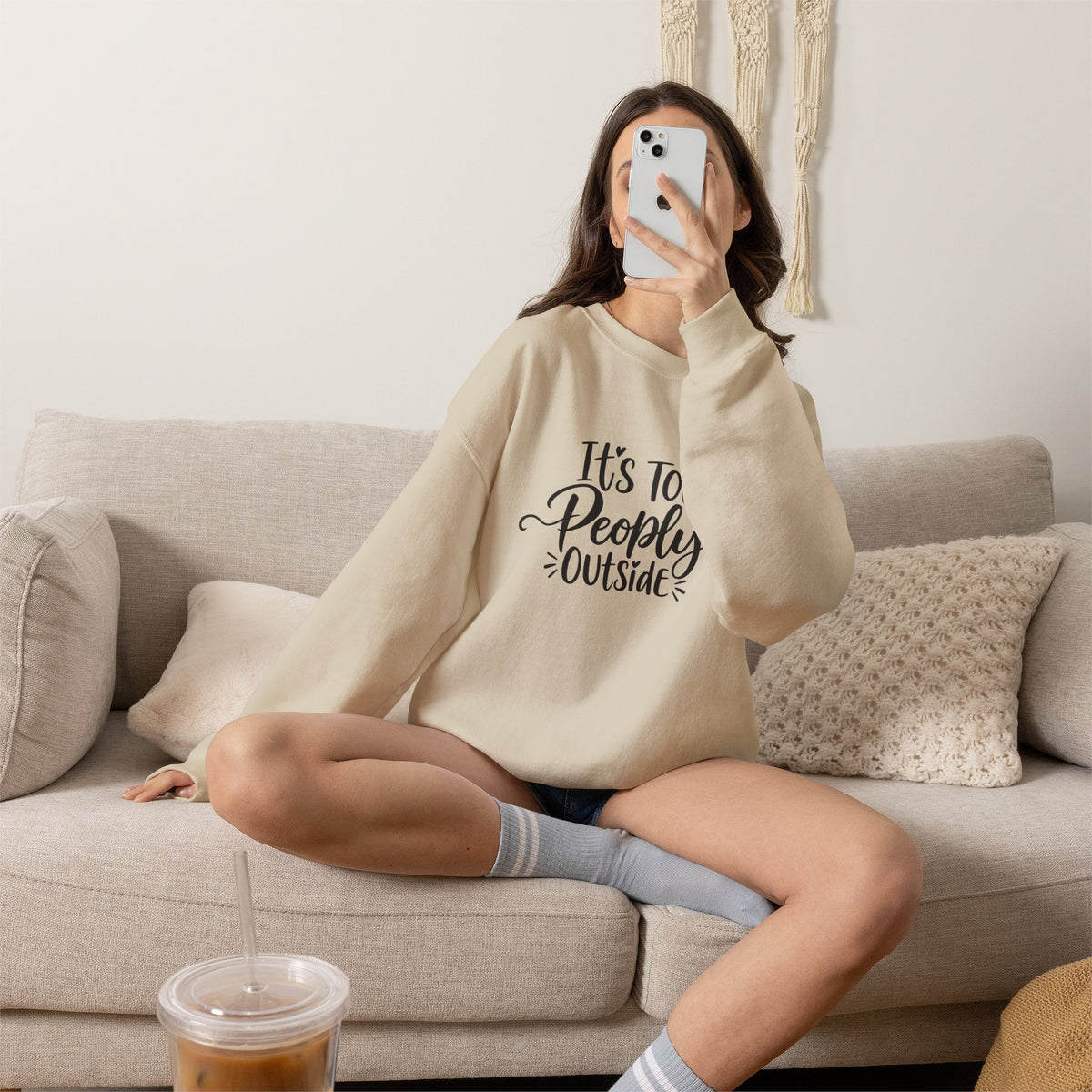 It’s Too Peopley Outside Sweatshirt
