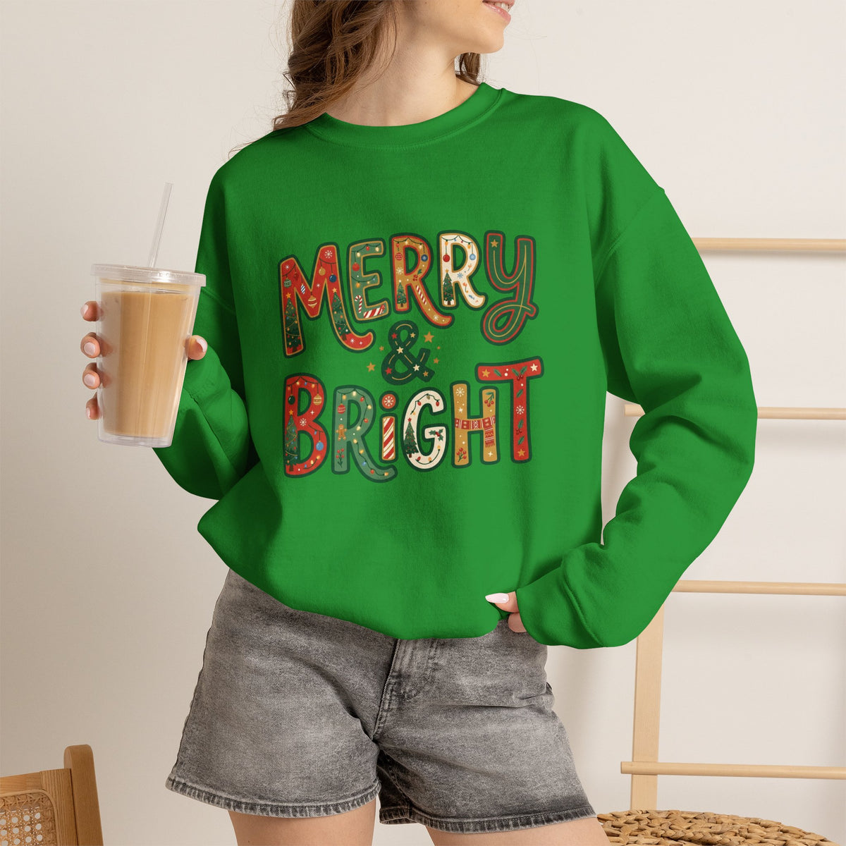 Merry & Bright Christmas Sweatshirt