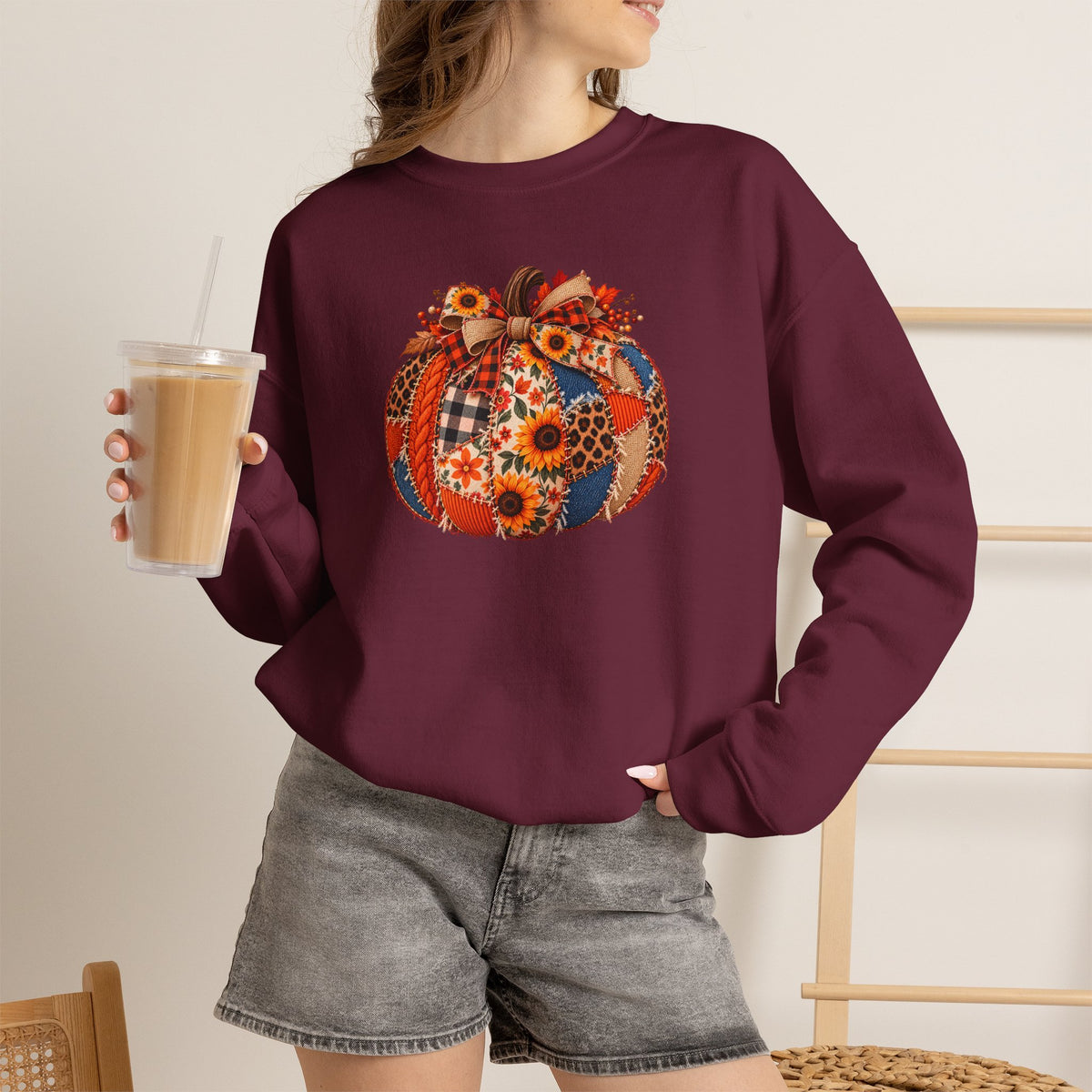 Autumn Pumpkin Crewneck Sweatshirt