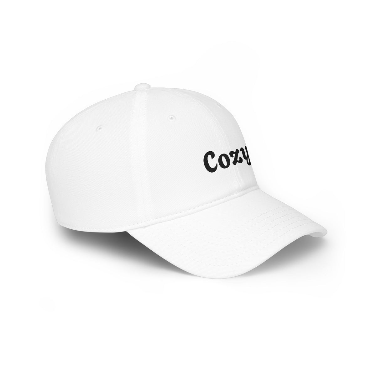 Cozy Embroidered Low-Profile Baseball Cap — Casual Retro Script Hat