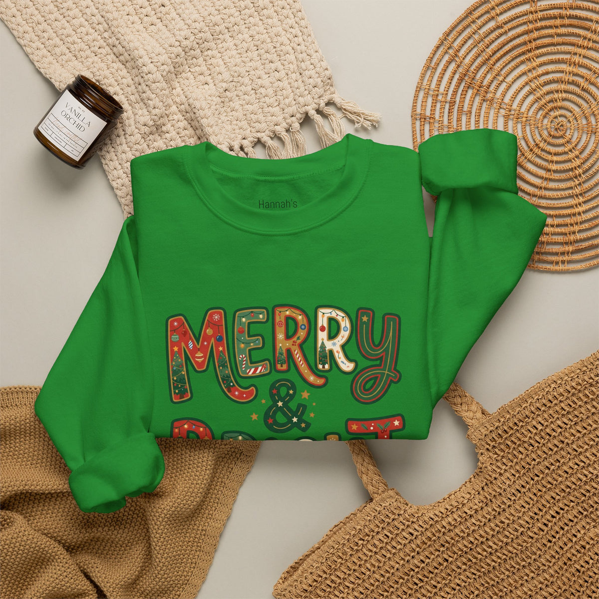 Merry & Bright Christmas Sweatshirt