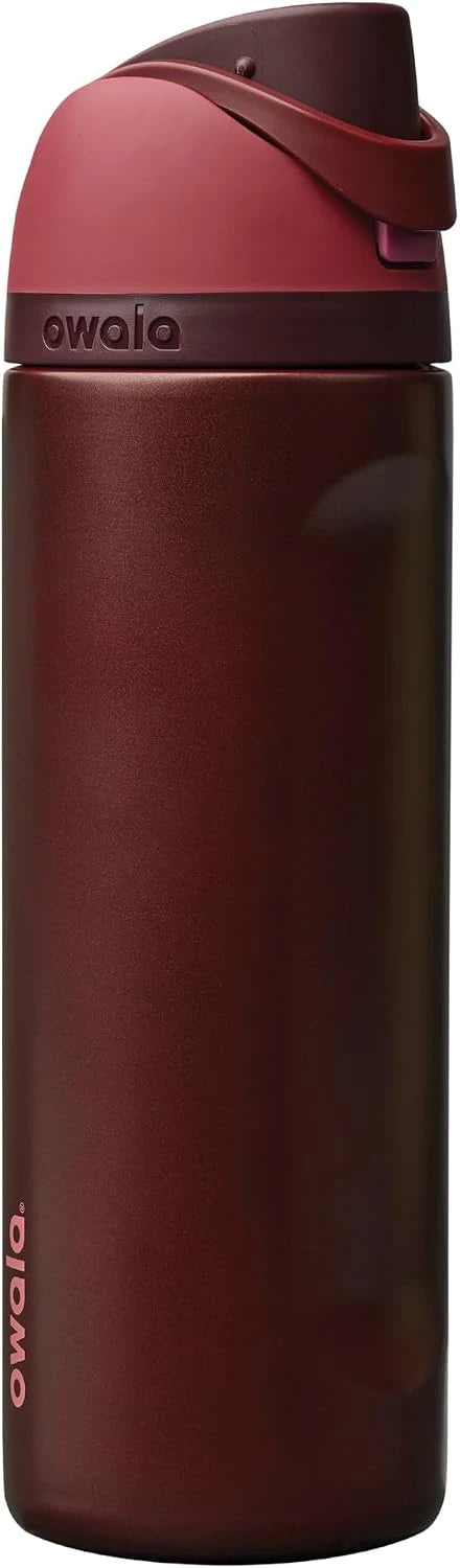Owala FreeSip Red Black Cherry Water Bottle
