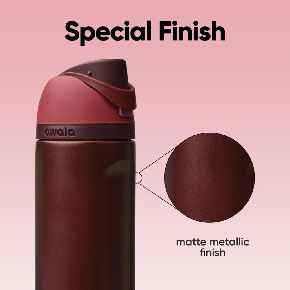 Owala FreeSip Red Black Cherry Water Bottle