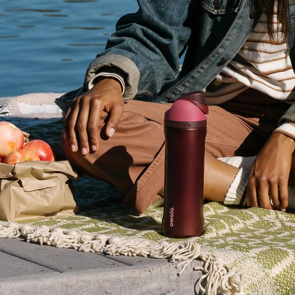 Owala FreeSip Red Black Cherry Water Bottle