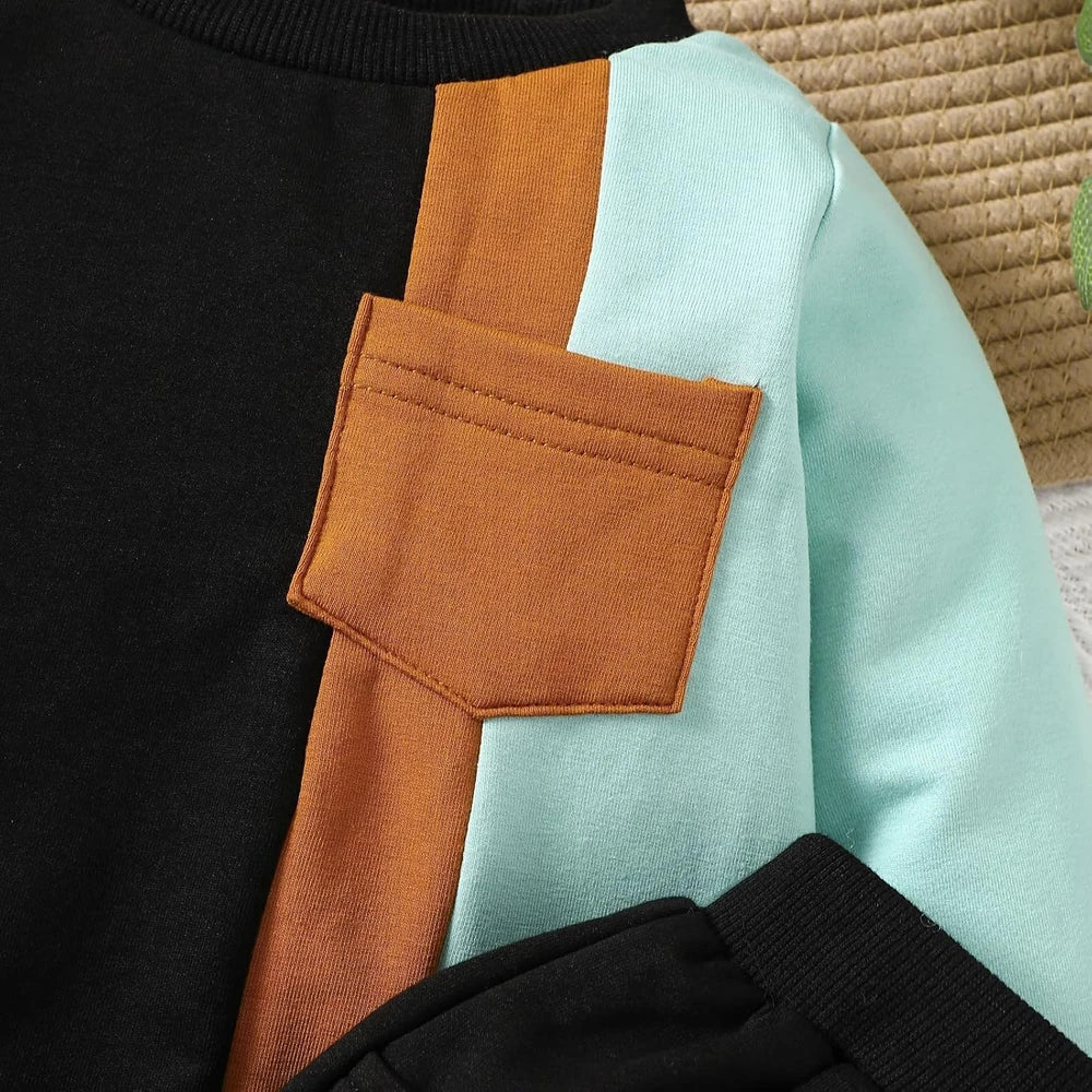 Toddler Color Block Tracksuit