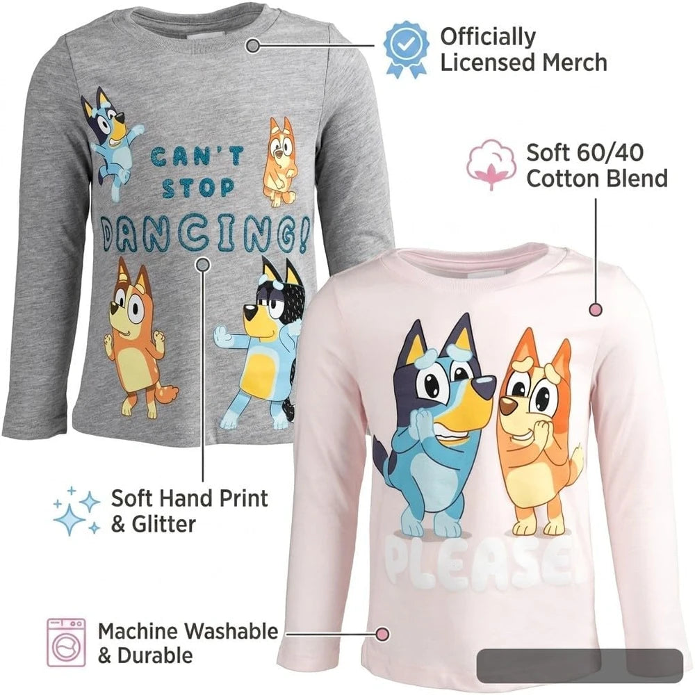 Bluey Toddler Girls Graphic T-Shirts