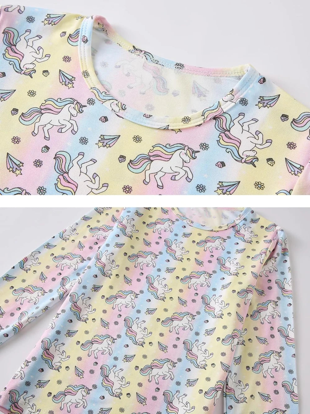 Bamboo Unicorn Girls Pajama Set
