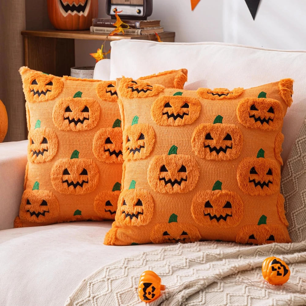 Pumpkin Halloween Throw Pillow Covers