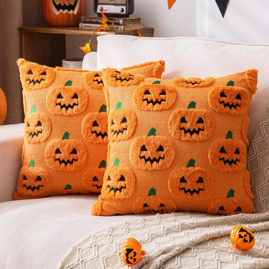 Pumpkin Halloween Throw Pillow Covers