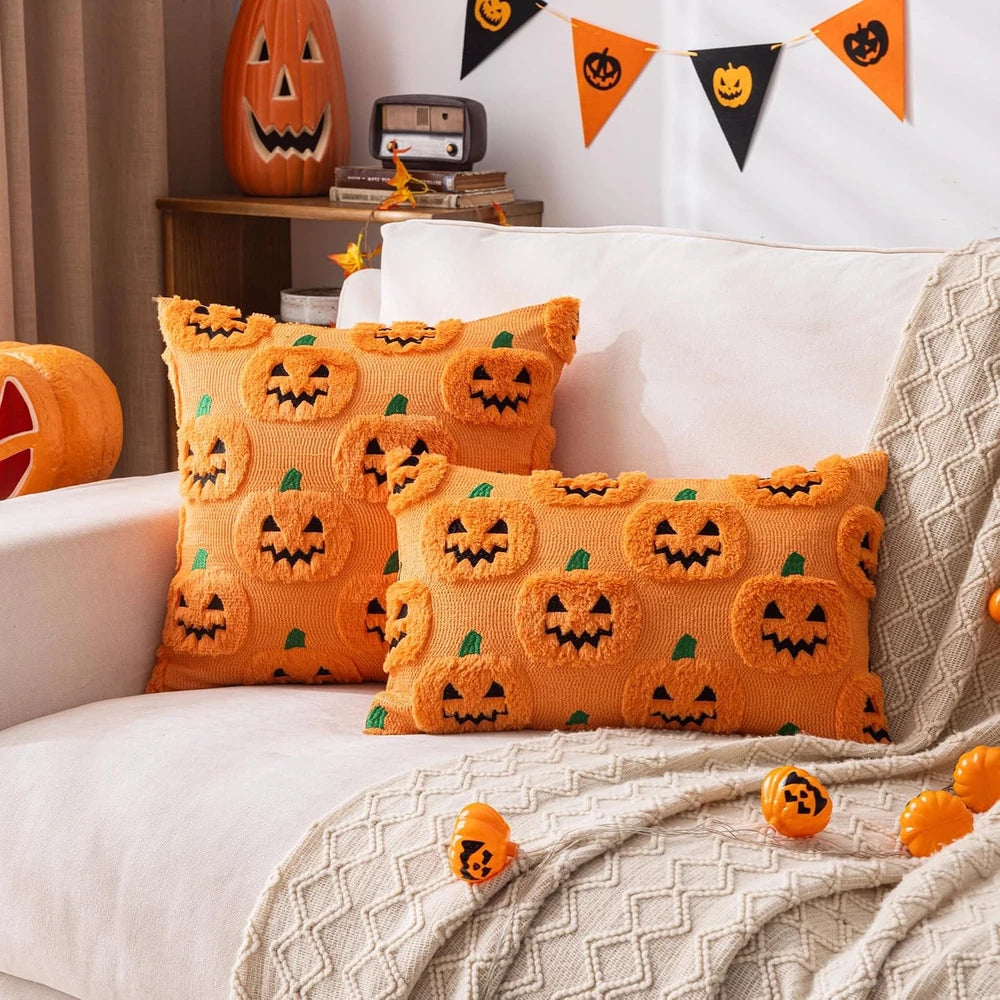 Pumpkin Halloween Throw Pillow Covers