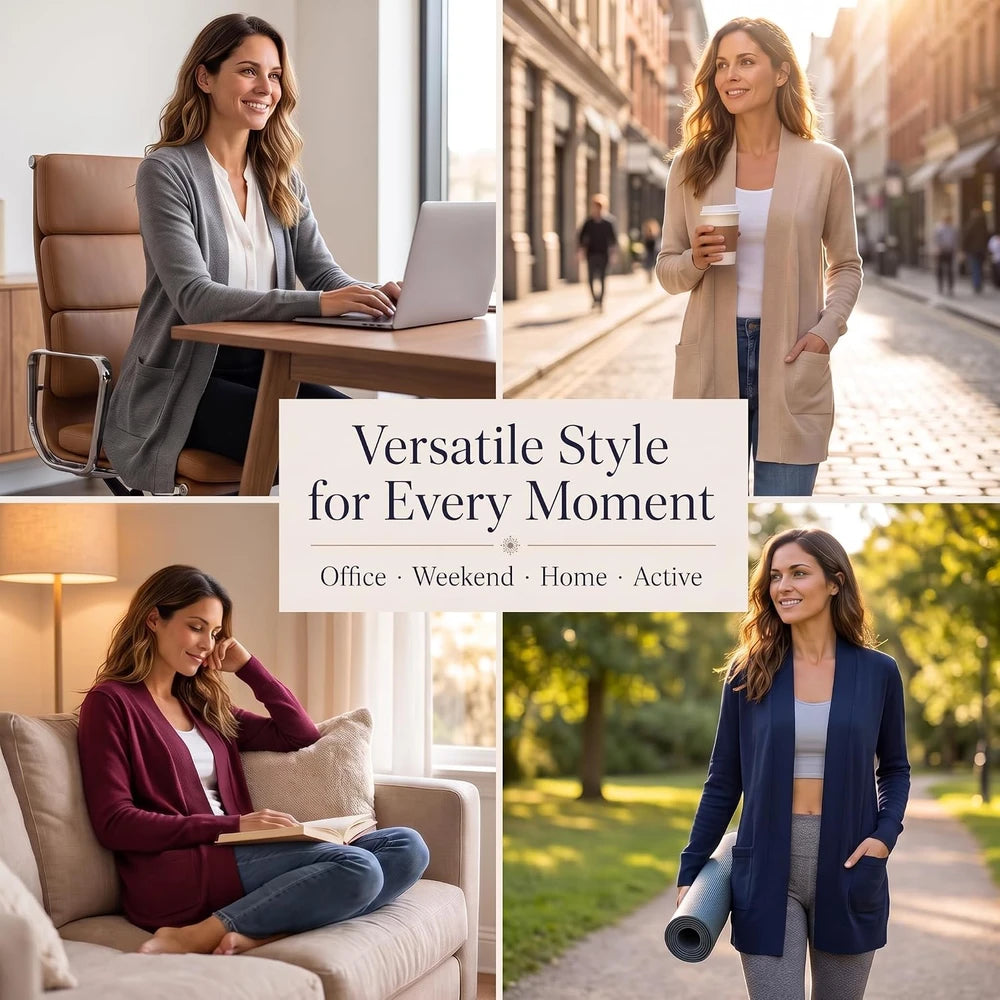 Women's Open Front Cardigan