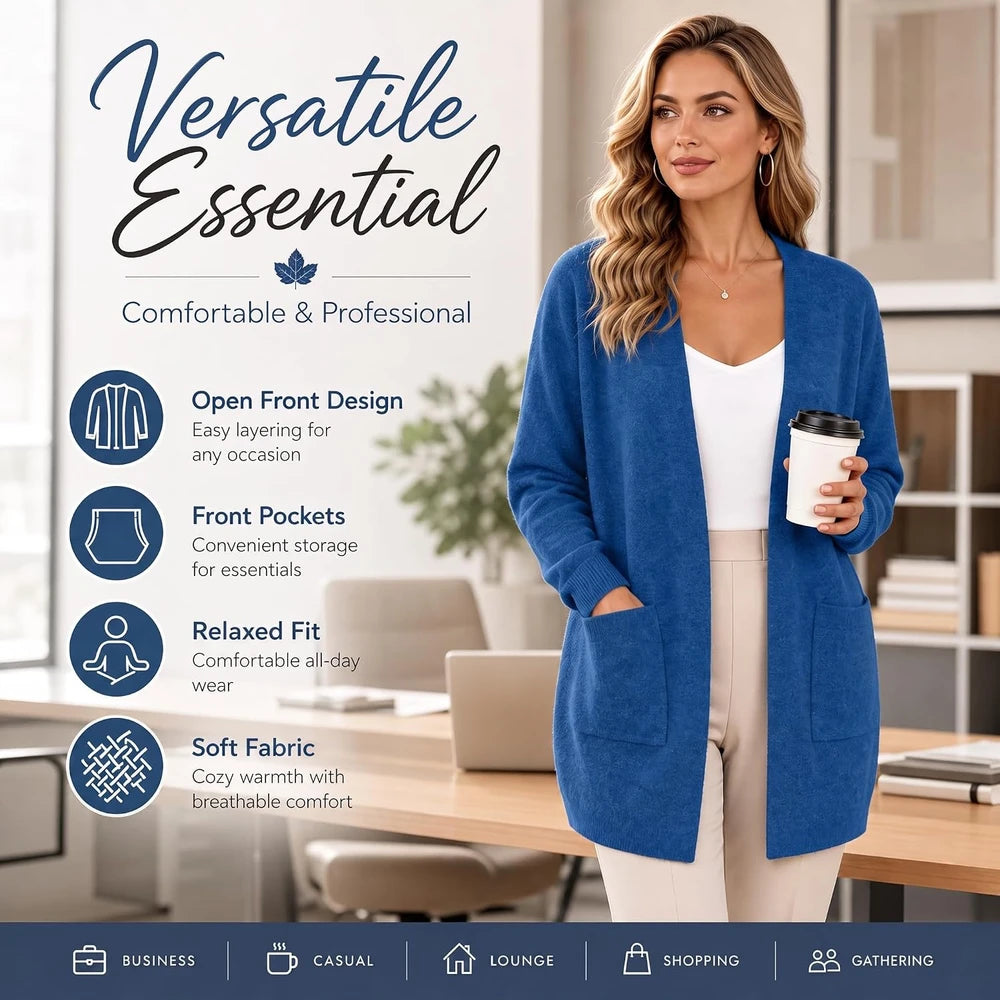 Women's Open Front Cardigan