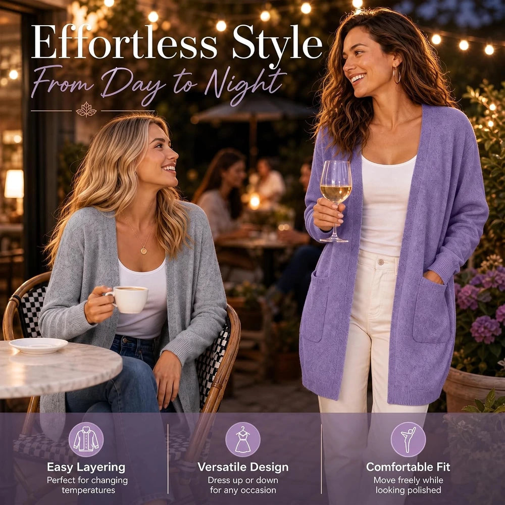 Women's Open Front Cardigan