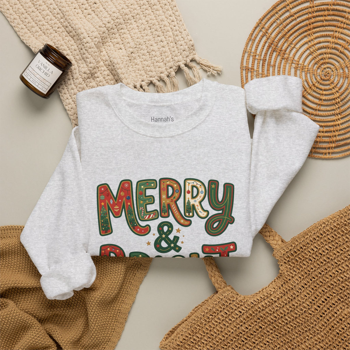 Merry & Bright Christmas Sweatshirt