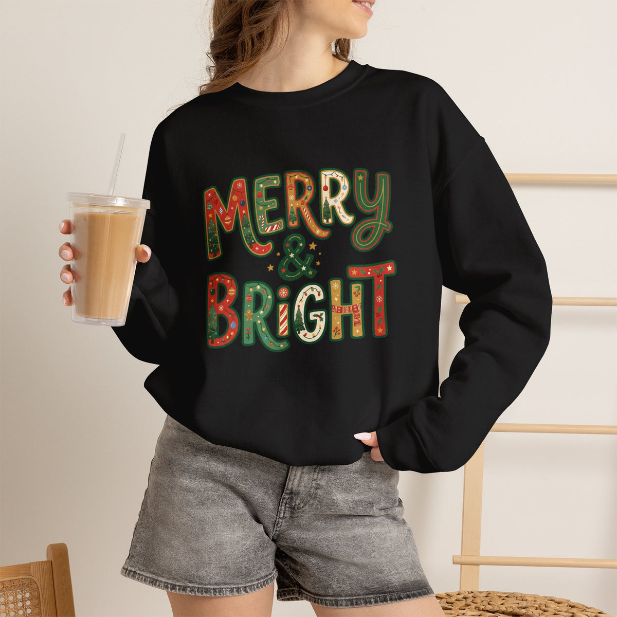 Merry & Bright Christmas Sweatshirt