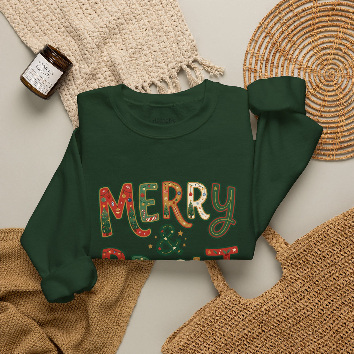 Merry & Bright Christmas Sweatshirt