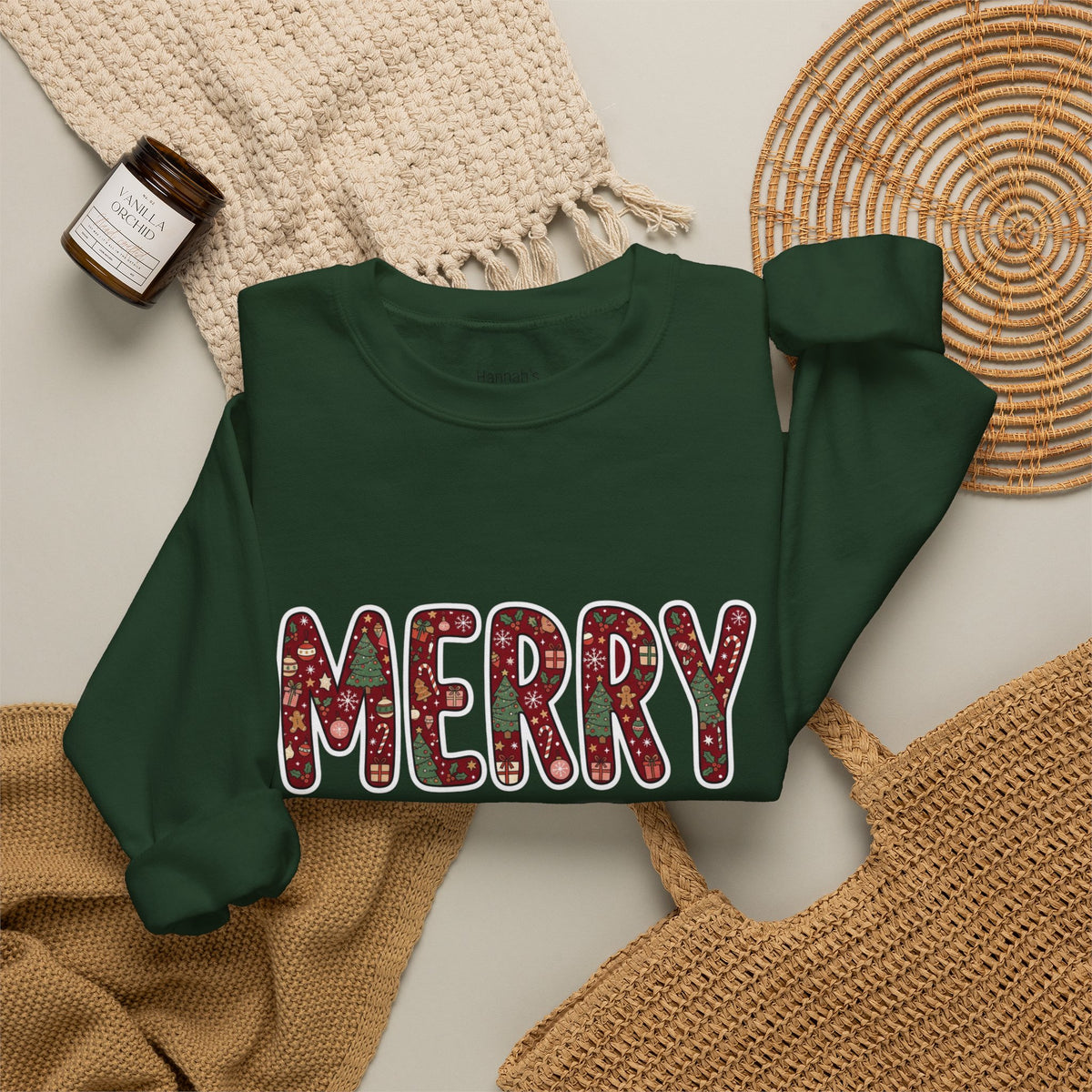 Merry Holiday Crewneck Sweatshirt