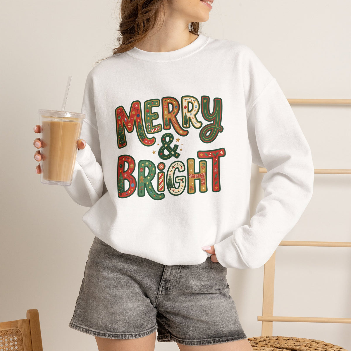 Merry & Bright Christmas Sweatshirt