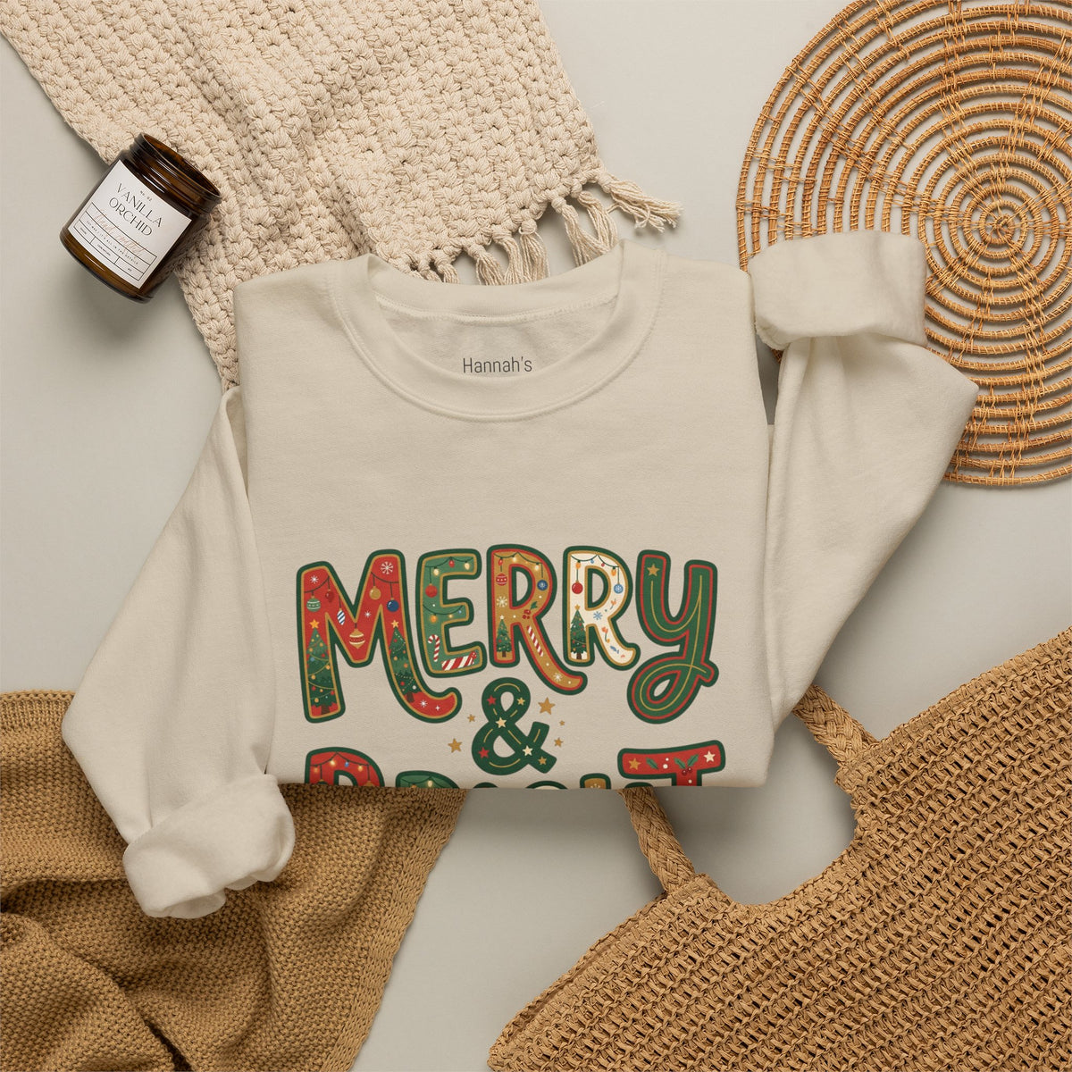 Merry & Bright Christmas Sweatshirt
