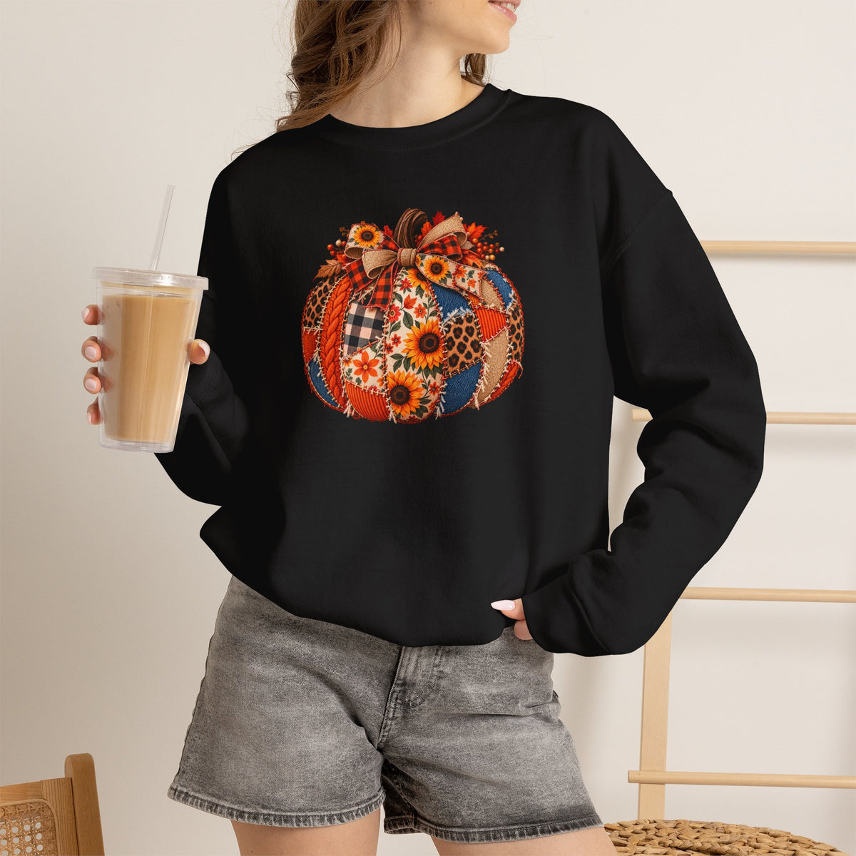 Autumn Pumpkin Crewneck Sweatshirt