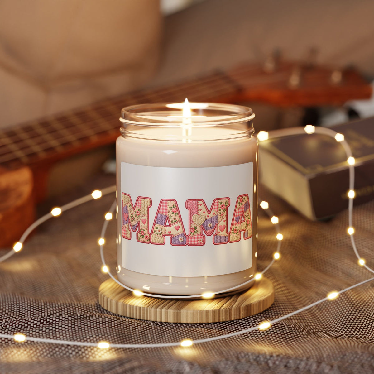Mama Floral Soy Candle — 9oz Scented Gift for Moms