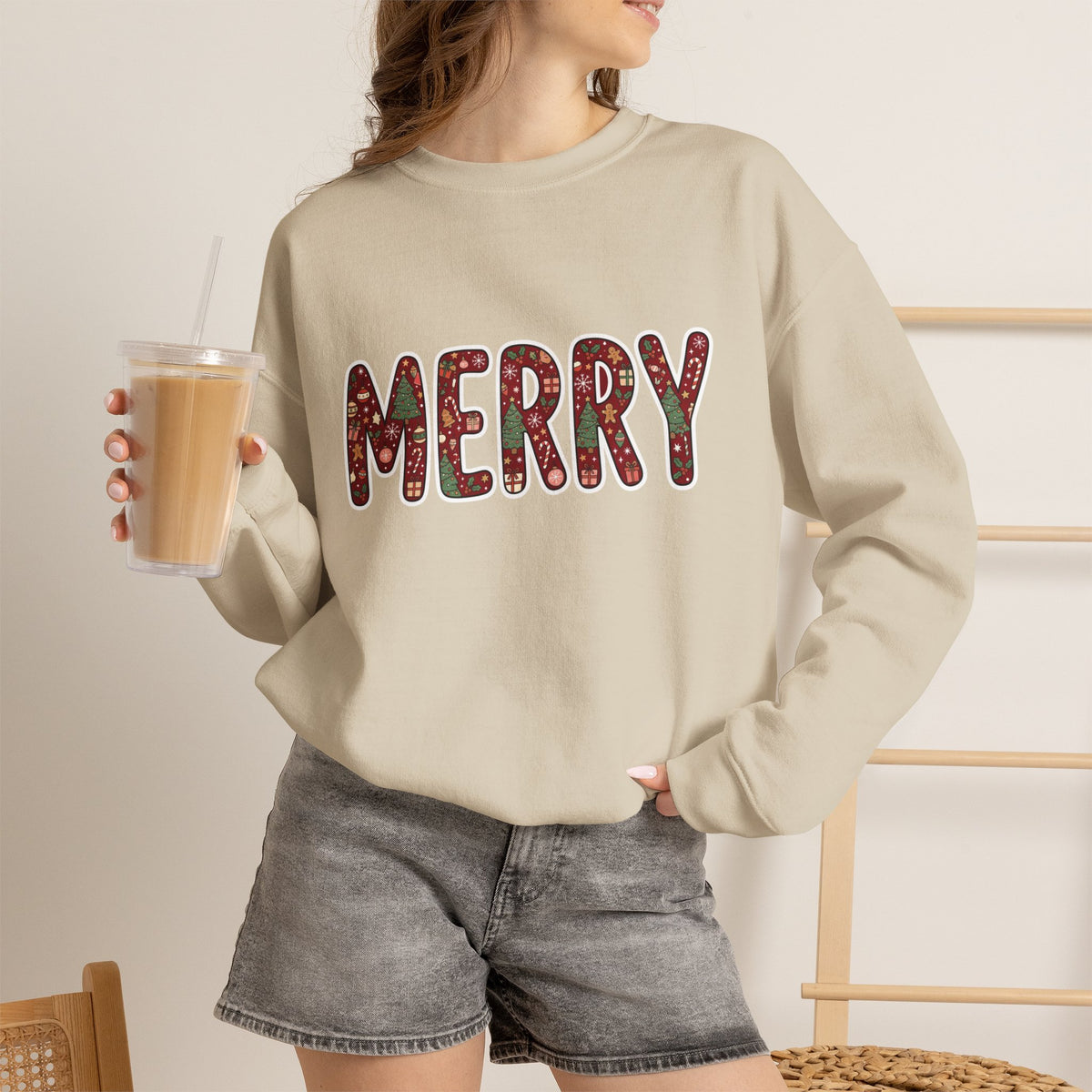 Merry Holiday Crewneck Sweatshirt